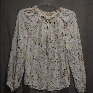 Maurices White and Multicolor Blouse